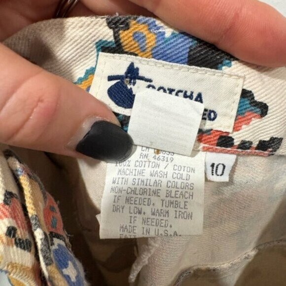 90s GOTCHA COVERED 100% cotton skirt - Picture 7 of 9